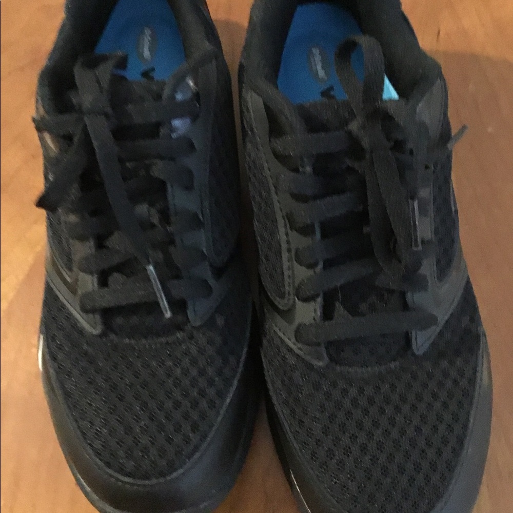 Dr. Scholl’s Leather and fabric tennis shoes